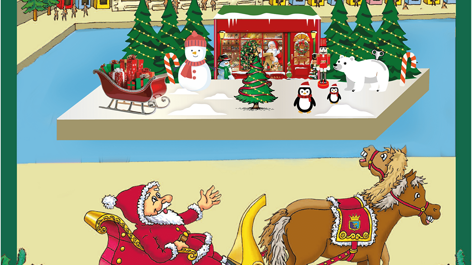 Marché de Noël - Le Père Noël au pays des contes de fées