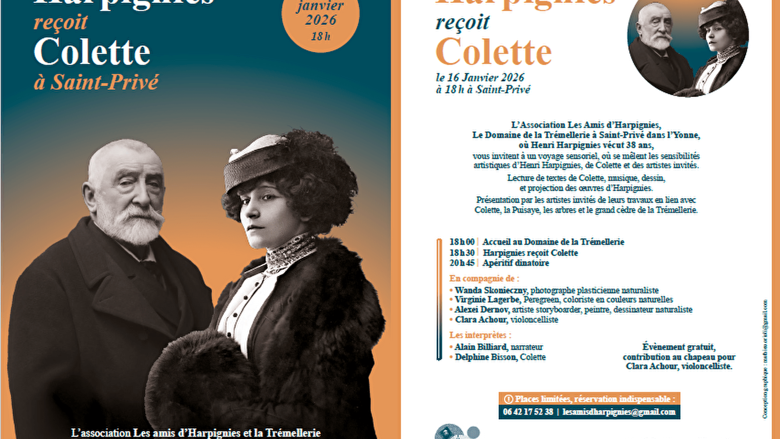 Harpignies reçoit Colette