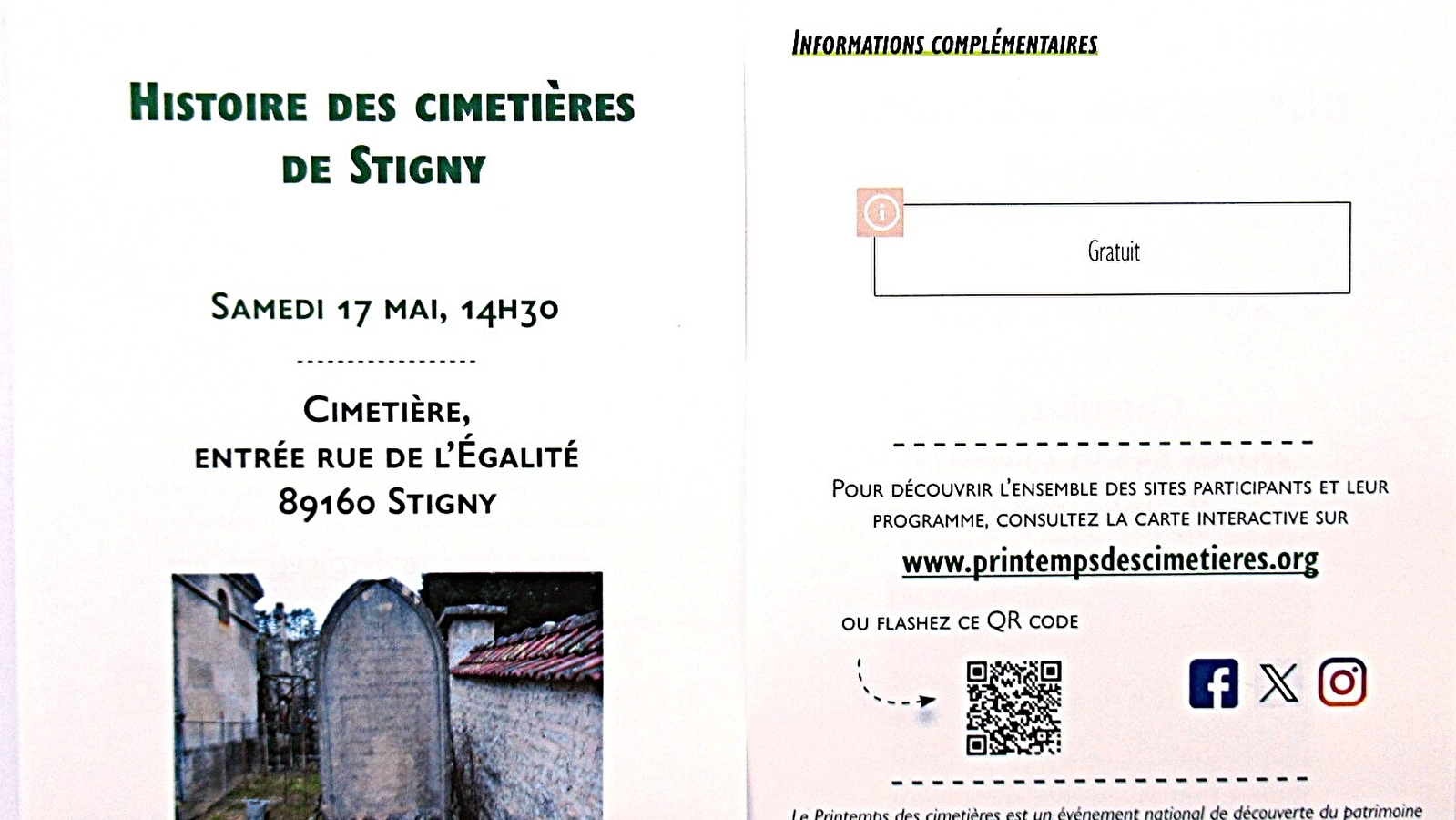 Printemps des cimetières