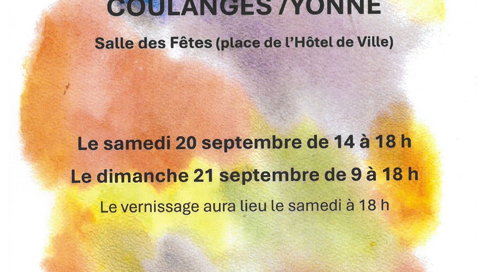 Journées du patrimoine - Exposition d'art - Peintures et céramiques