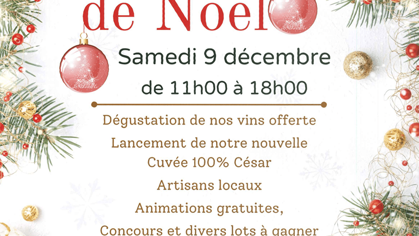 Marché de Noël au Domaine Gueguen