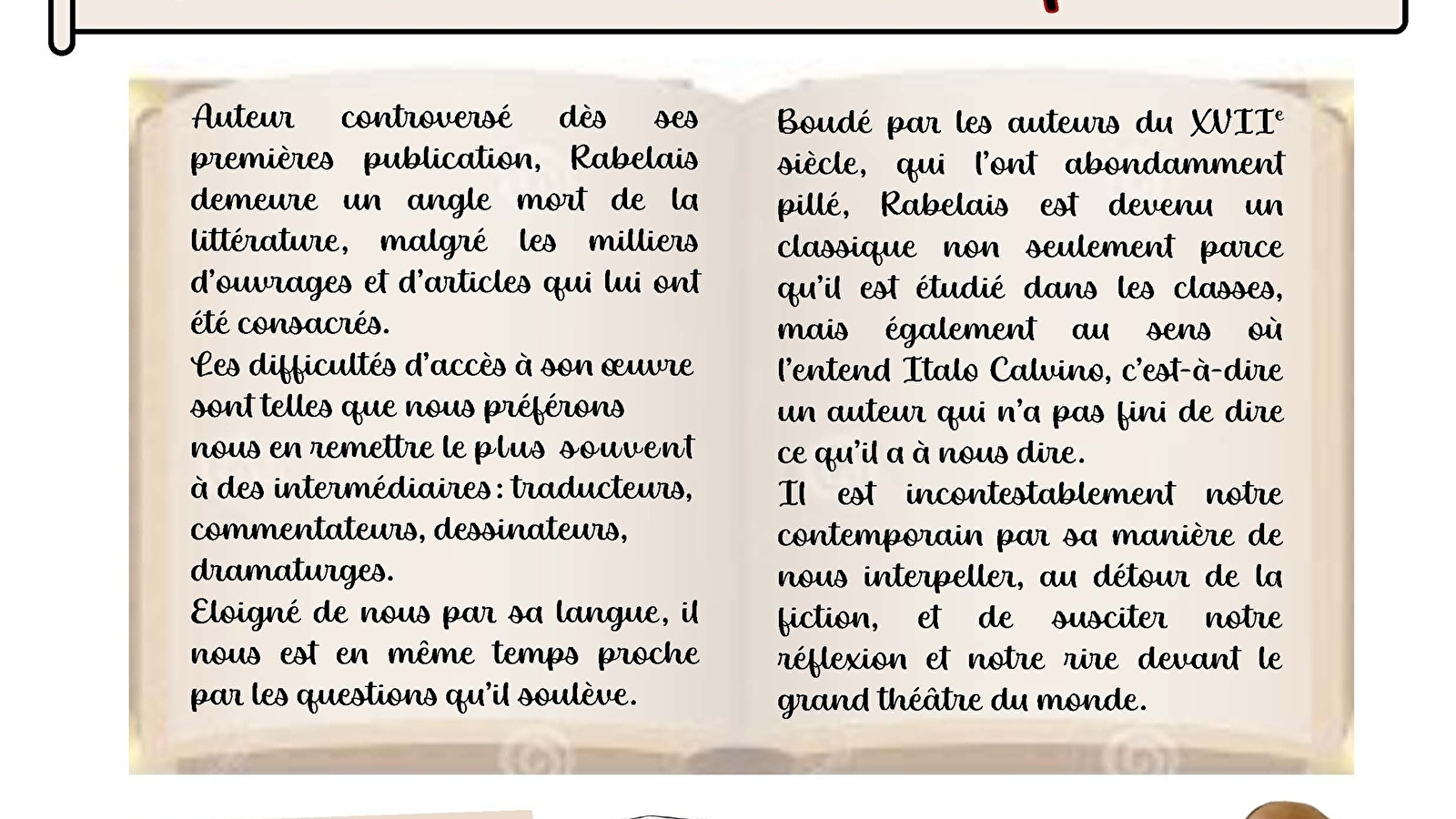 Rabelais notre contemporain