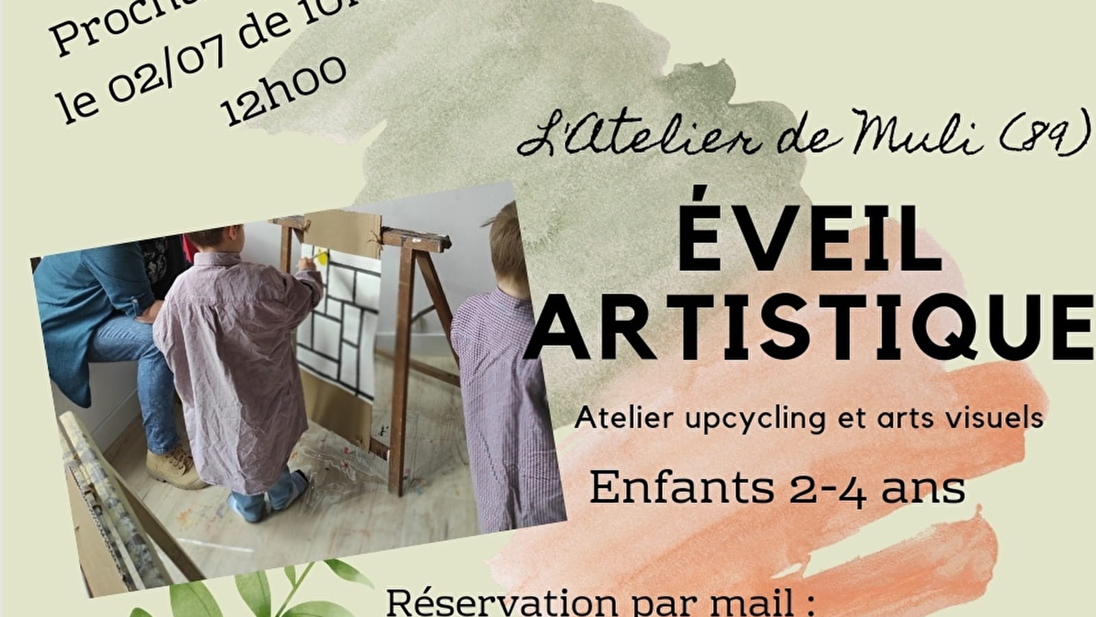 Atelier d'éveil artistique 2-4 ans