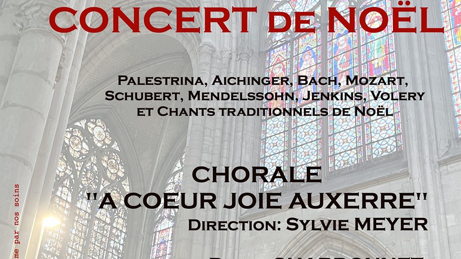 Concert à l'église Saint Eusèbe : La chorale 'A Coeur Joie d'Auxerre'