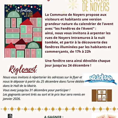 Les fenêtres de l'Avent à NOYERS