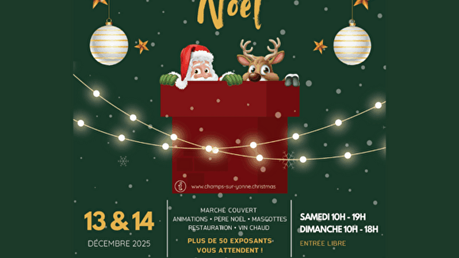 Marché de Noël 2025 de Champs-Sur-Yonne