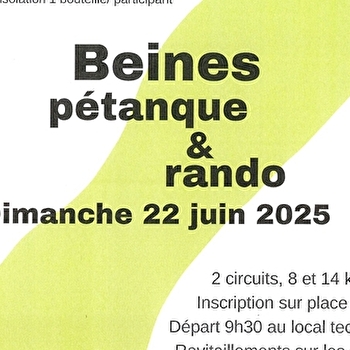 Pétanque et rando - BEINE