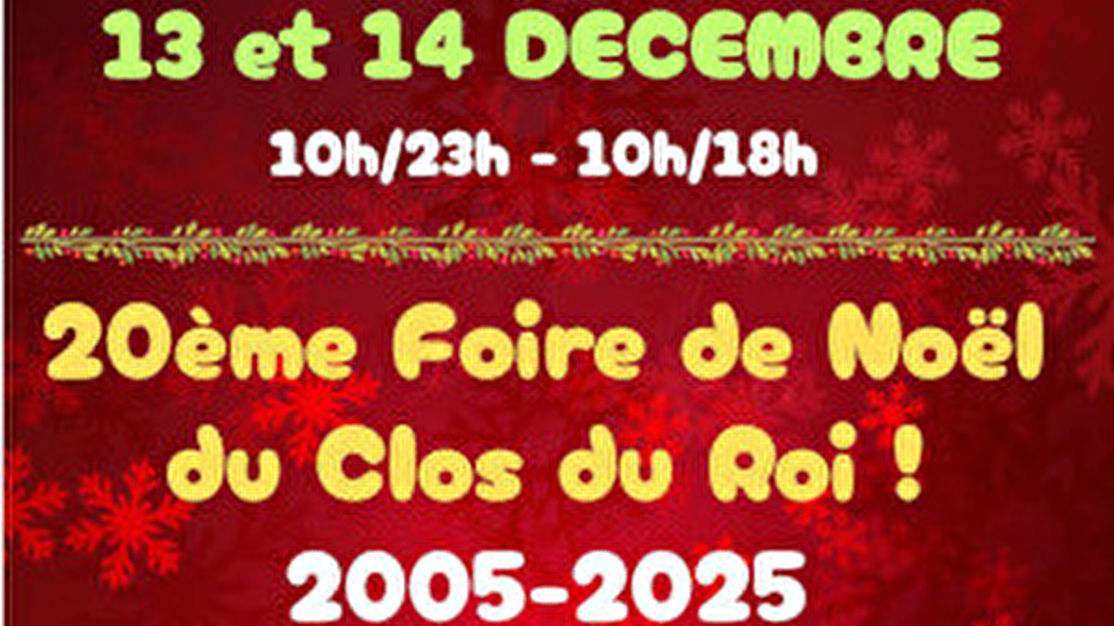 Foire Gourmande de Noël au Domaine du Clos Du Roi