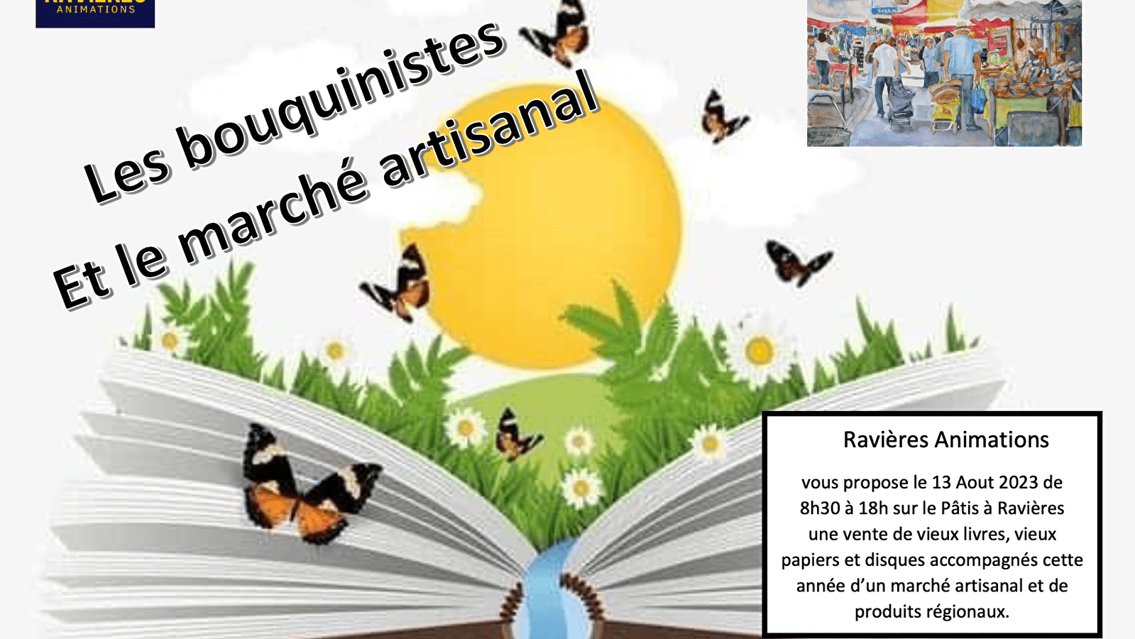 Les Bouquinistes et le Marché Artisanal - Ravières
