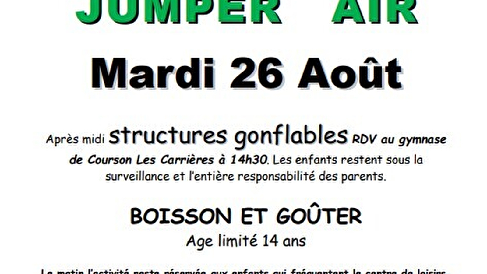 Jumper Air des Estivades en Forterre