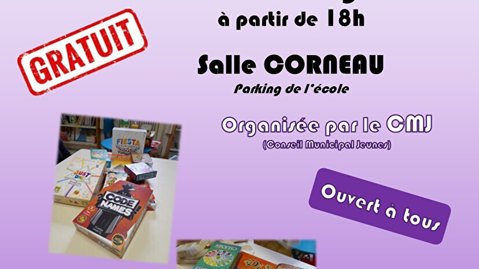 Soirée jeux de société