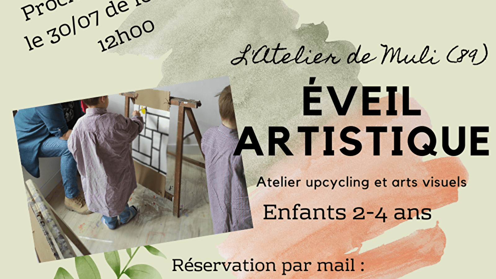 Atelier d'éveil artistique 2-4 ans