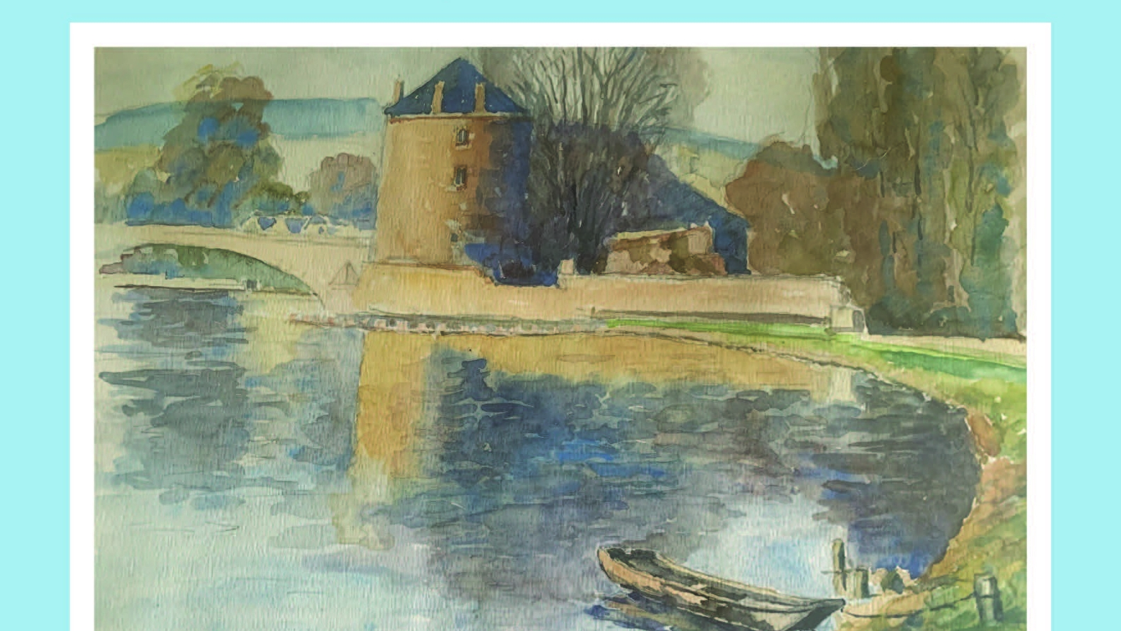 Maurice Brossier ses peintures Villeneuviennes, exposition vente.