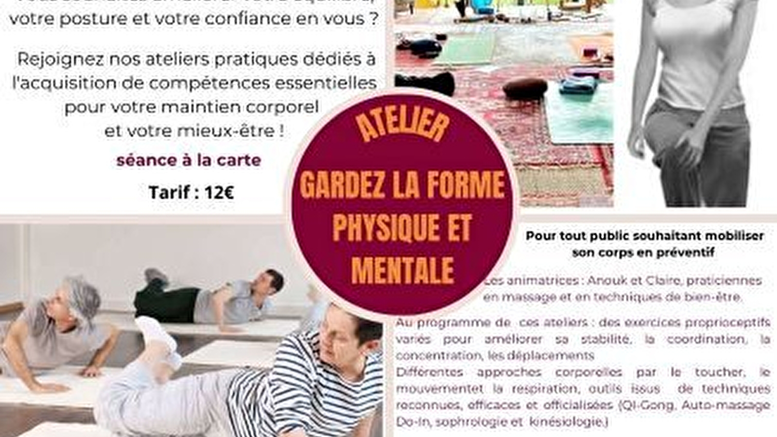 Atelier 'gardez la forme physique et mentale'