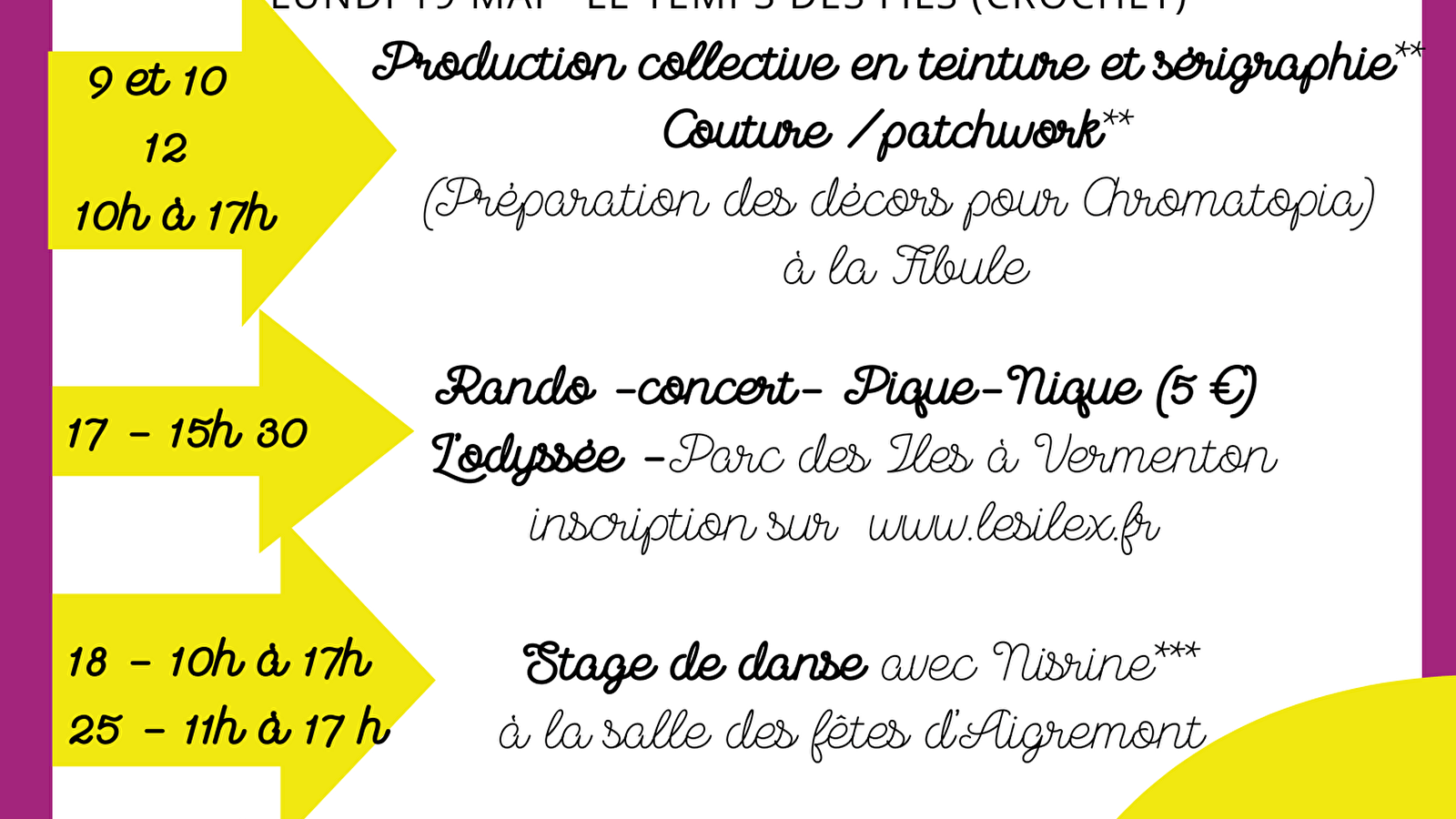 Stage de danse