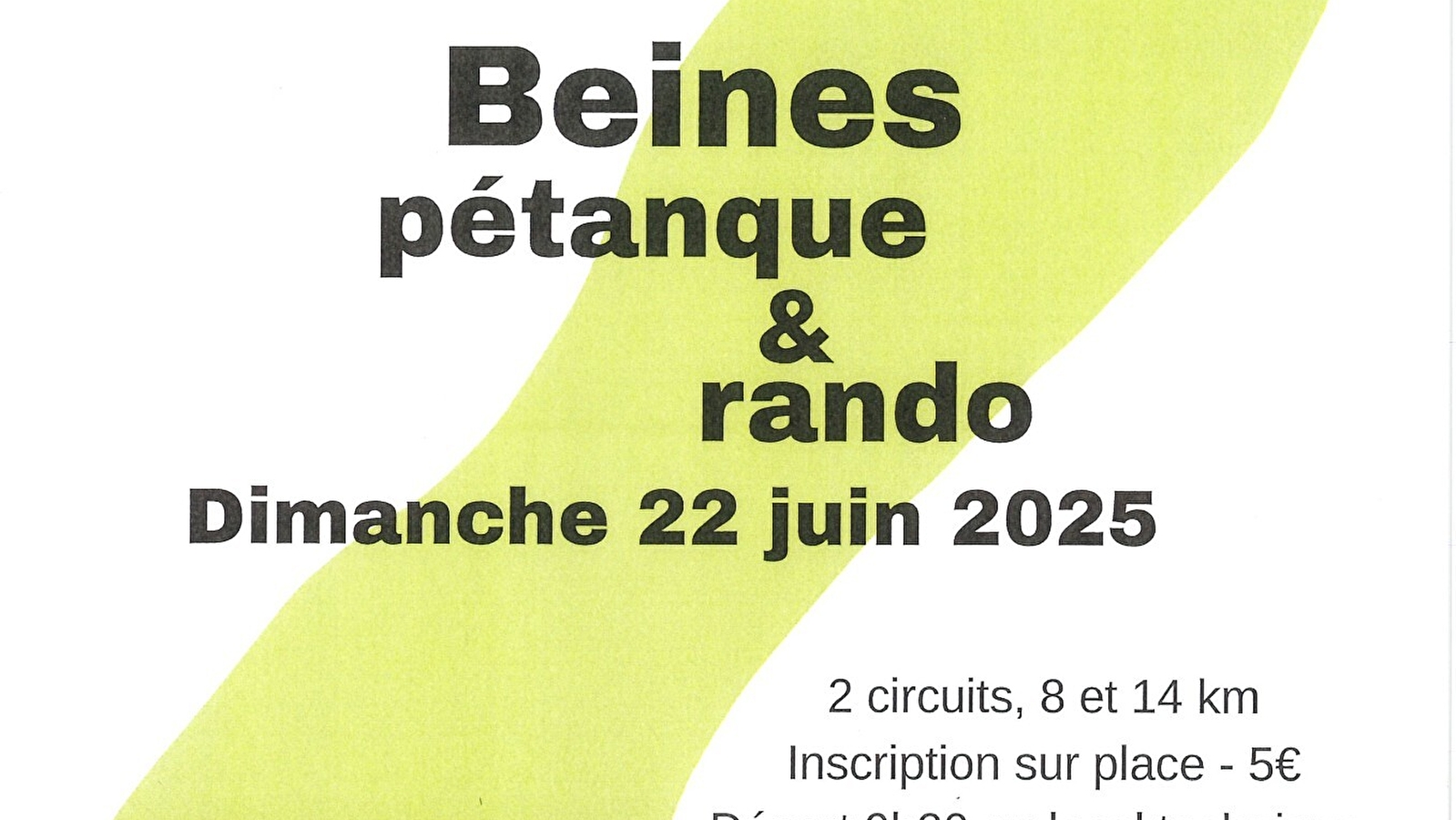 Pétanque et rando