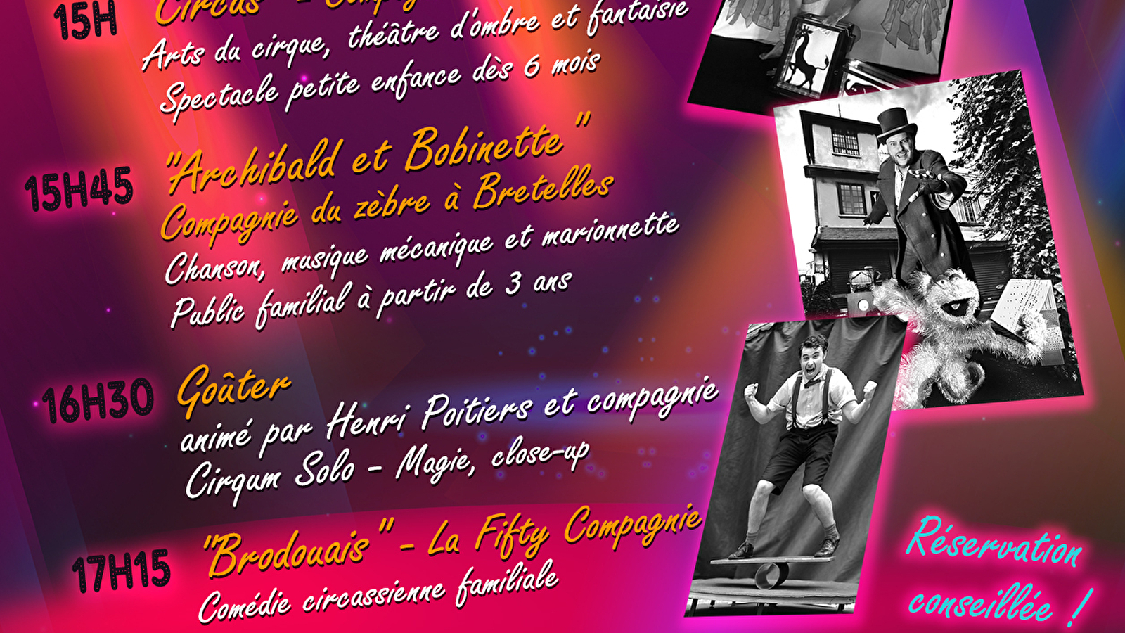 Spectacles en famille