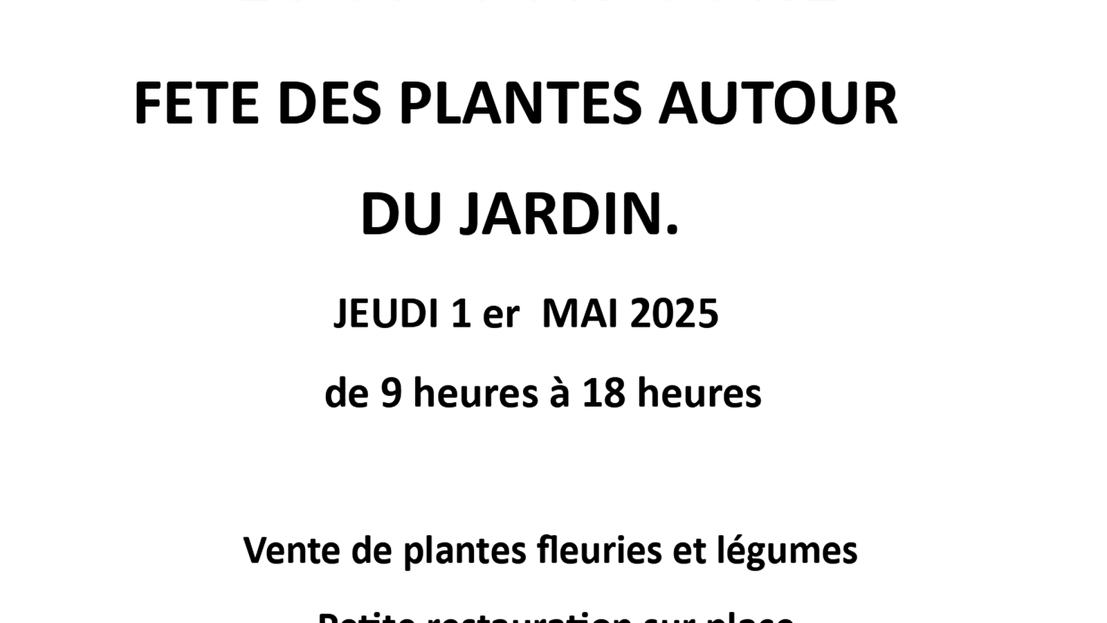 Fête des plantes autour du jardin