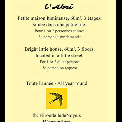 L'Hirondelle de l'Abri