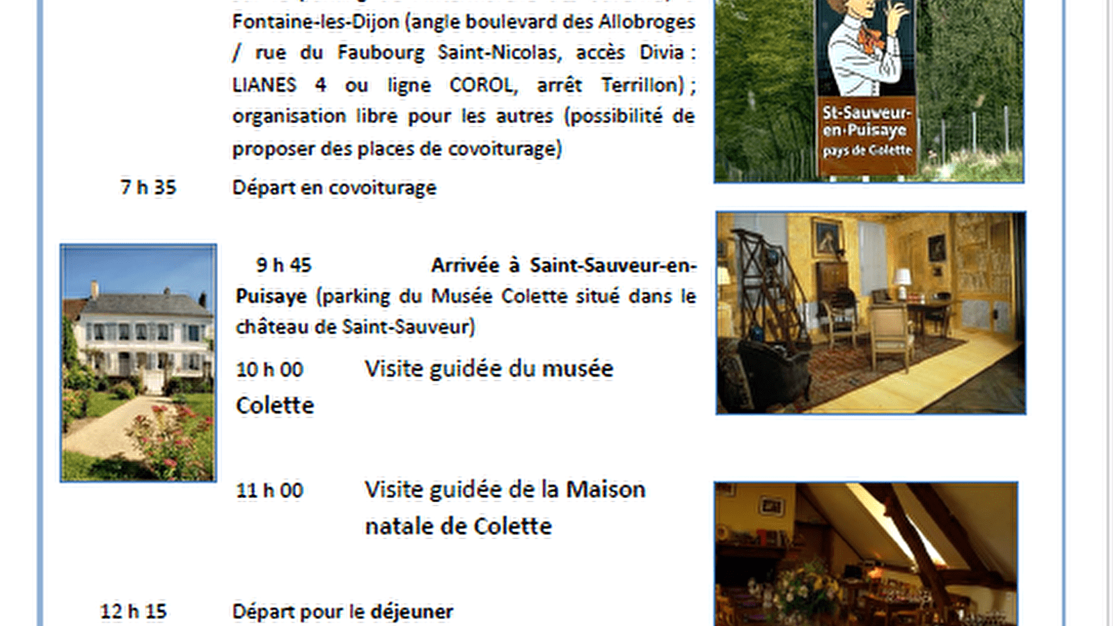Sur les traces de COLETTE en Puisaye