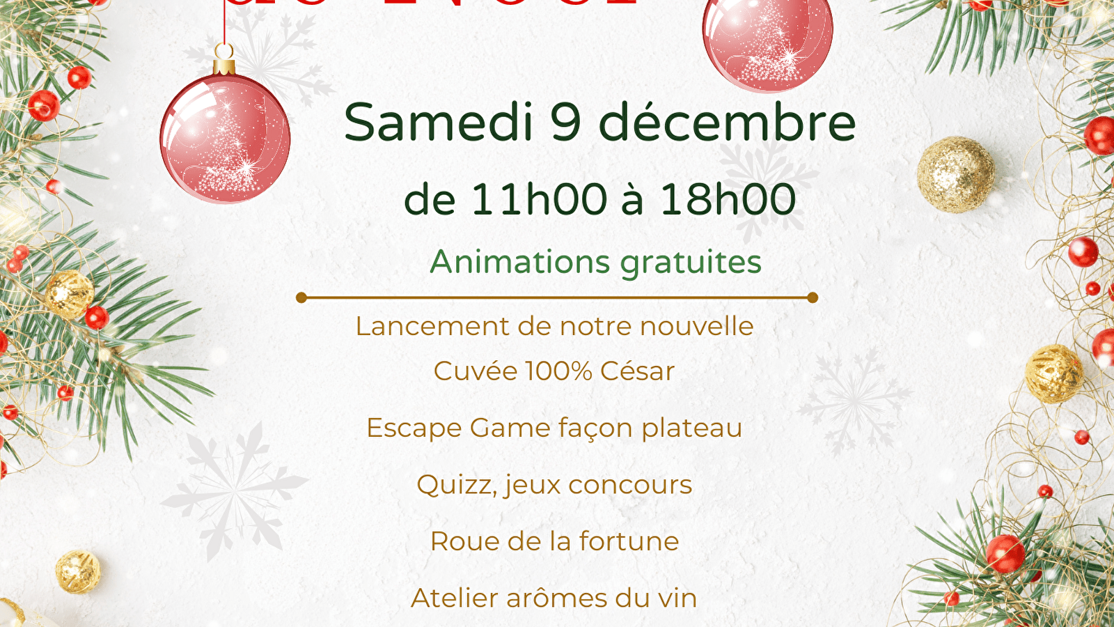 Marché de Noël du Domaine Céline et Frédéric Gueguen