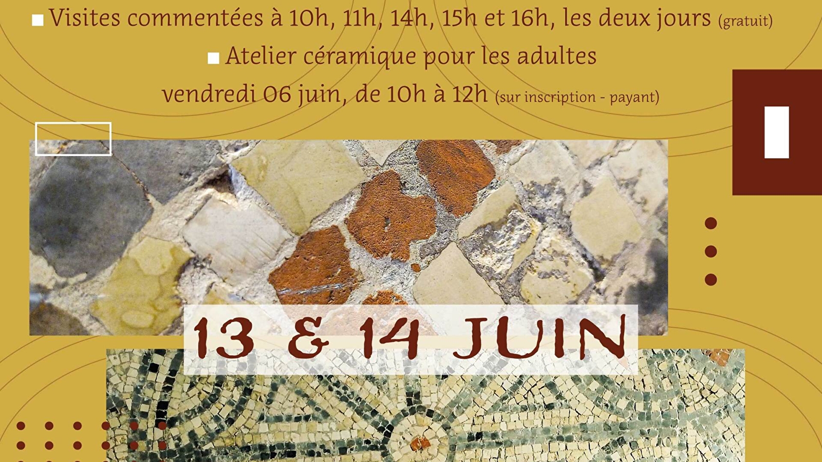 Journées Européennes de l'Archéologie - Mosaïque Gallo-Romaine