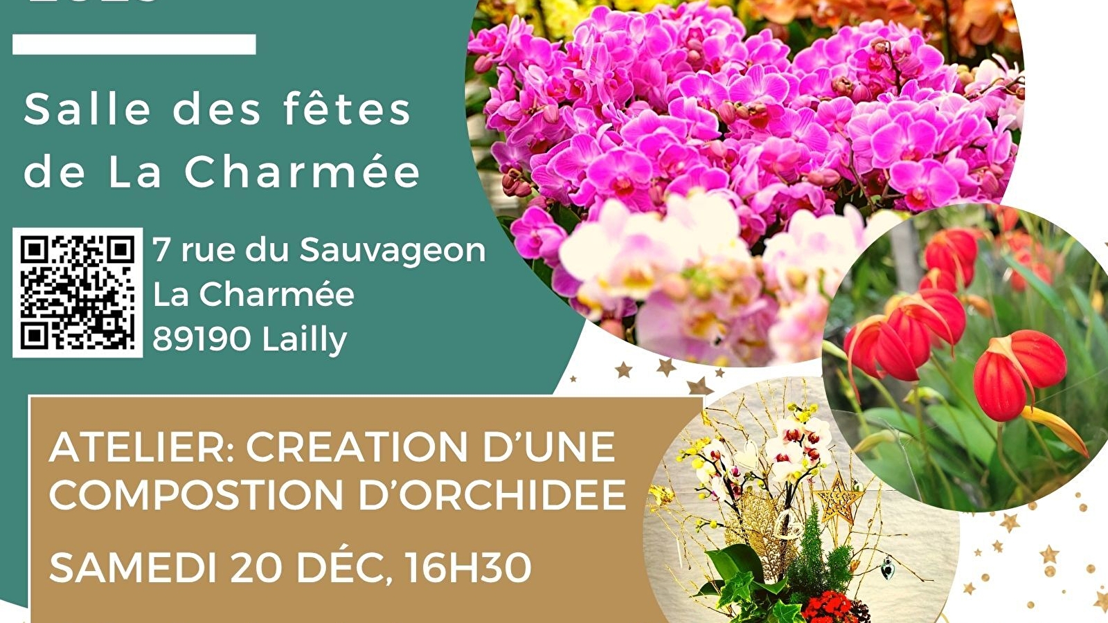 Exposition-vente d'orchidée spécial Noël