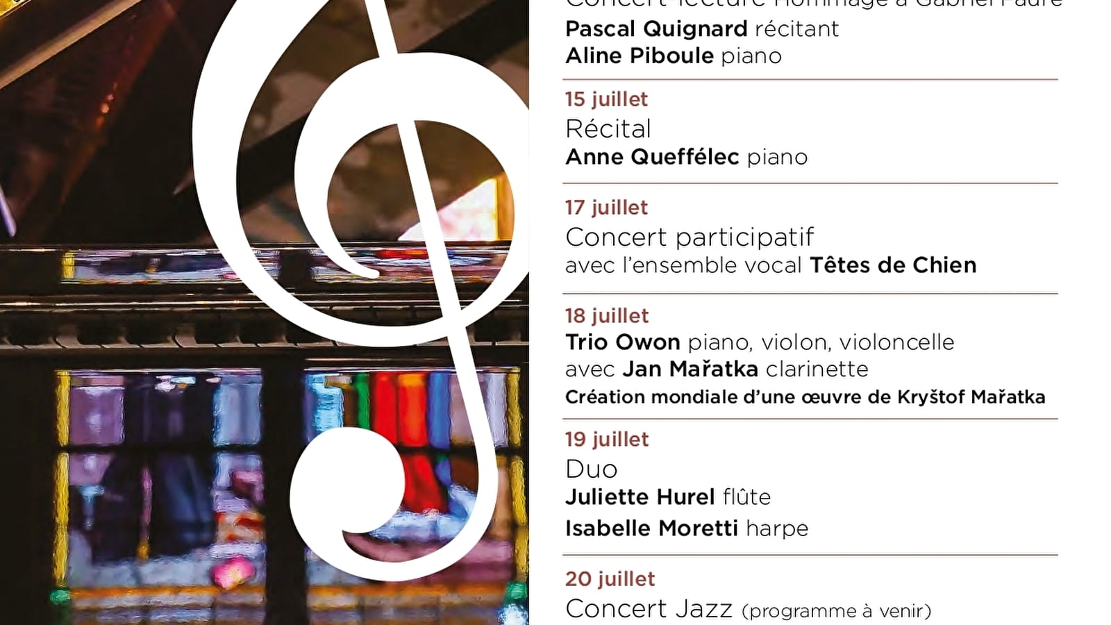 Rencontres Musicales de Noyers : Duo Juliette Hurel, Isabelle Moretti 