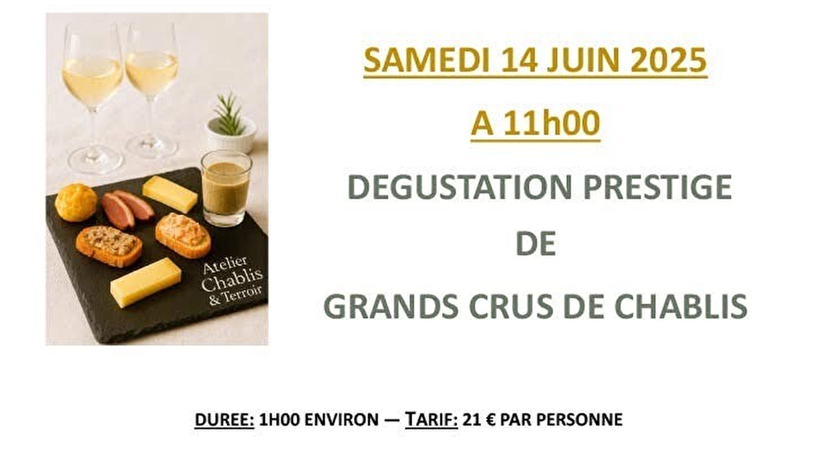 Dégustation de prestige de Grands Crus de Chablis
