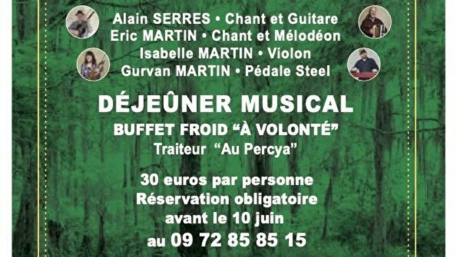 Déjeuner musical 'Esprits du Bayou' - Vermenton