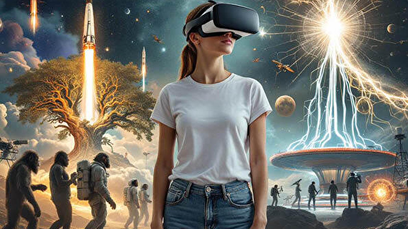 Séance de casque en réalité virtuelle